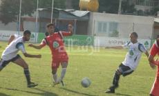 جانب من مباراة خدمات خانيونس والهلال