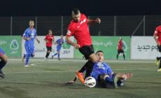 جانب من مباراة هلال القدس ومركز بلاطة