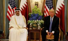 امير دولة قطر والرئيس الأمريكي ترامب