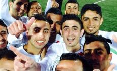 فرحة لاعبي السموع بالصعود لدوري المحترفين