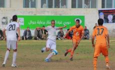 جانب من مباراة شباب خانيونس وجاره الاتحاد