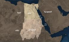 خريطة مصر والسودان