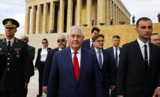 صورة من لقاء وزير الخارجية التركي بنظيره الأمريكي