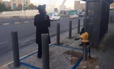 صورة لتحصين المحطة التي دعس فيها 14 إسرائيليا 