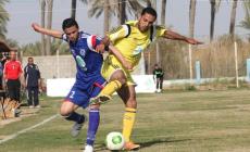 جانب من مباراة خدمات النصيرات والشاطئ