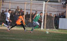 جانب من مباراة خدمات رفح والهلال