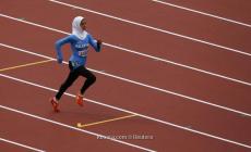 العداءة الفلسطينية ورود صوالحة
