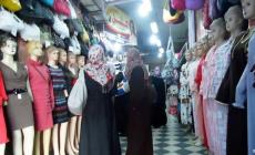 احدى محلات الملابس في غزة (أرشيف)