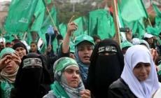 نساء شاركن بمسيرات انطلاقة حماس