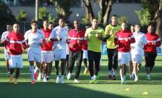 جانب من تدريبات المنتخب الوطني
