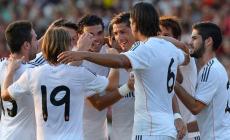 فرحة لاعبي ريال مدريد بالفوز الكبير