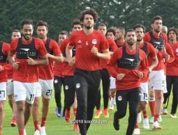 جانب من تدريبات منتخب مصر