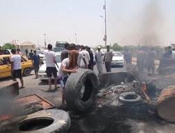 جانب من احتجاجات البصرة