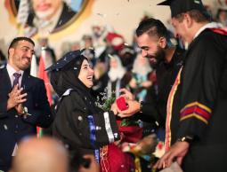 من احتفالات جامعة الاقصى