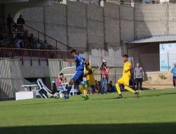 جانب من مباراة شباب رفح وبيت حانون الأهلي