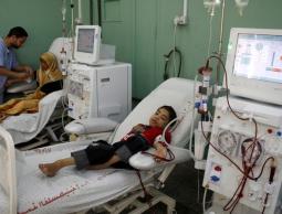 مرضى في مجمع الشفاء الطبي بغزة (الأرشيف)