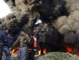 القصف الاسرائيلي على غزة اثناء الحرب الاخيرة