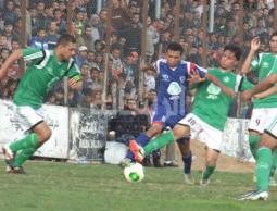 جانب من مباراة خدمات رفح وخدمات الشاطئ