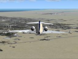 طائرة تهبط اضطراريا