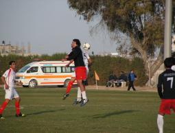 جانب من مباراة غزة الرياضي والمشتل