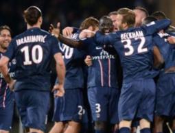 فرحة لاعبي باريس سان جيرمان بالفوز