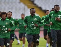 جانب من تدريبات السعودية