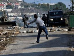 صورة من المواجهات بالضفة