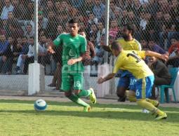 جانب من مباراة الشجاعية وشباب جباليا