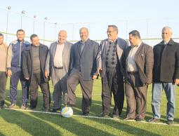 جانب من افتتاح ملعب أبو شمالة