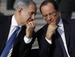 بنيامين نتنياهو والرئيس الفرنسي فرانسوا هولاند