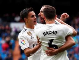 فرحة لاعبي الريال بالفوز