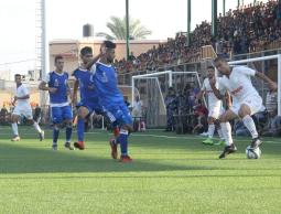 جانب من مباراة شباب رفح وخانيونس