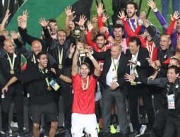 جانب من تتويج منتخب مصر