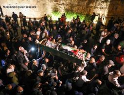 صور أثناء تشيع جثمان الشهيد