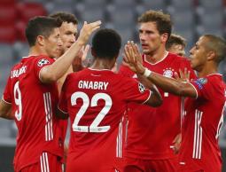 فرحة لاعبي البايرن بالفوز