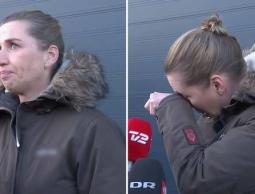 صورة: رئيسة وزراء الدنمارك تبكي بعد إعدام حيوانات ناقلة لـ