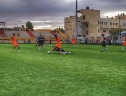 جانب من مباراة سابقة لاتحاد خانيونس