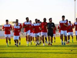 جانب من تدريبات منتخب فلسطين