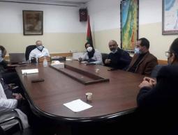المستشفى الاندونيسي يطلع الصليب الحمر على عمل أقسام الطوارئ