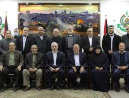 حماس تُعلن تشكيلة القيادة الجديدة المُنتخبة للحركة