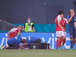 لحظة سقوط إريكسن