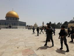 عشرات المستوطنون يقتحمون باحات المسجد الاقصى