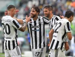 فرحة لاعبي اليوفي بالفوز