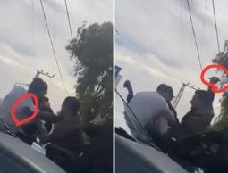 لحظة قتل الطالب مهران ابو عون خلال شجار وقع في الجامعة الأمريكية بجنين