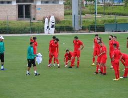 جانب من تدريبات المغرب