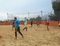 تدريبات منتخب الشاطئية