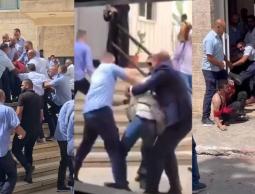 اعتداء أمن جامعة النجاح على الطلبة