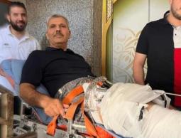 الشاعر خلال تواجده في المستشفى