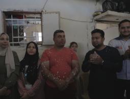 خلال زيارة مؤسسة أحباء غزة ماليزيا منزل الطالبة المتفوقة آية أبو الخير