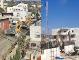 خلال هدم المنزل